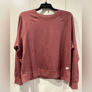 Vuori Womens pullover daydream crew Medium Mulberry Heather